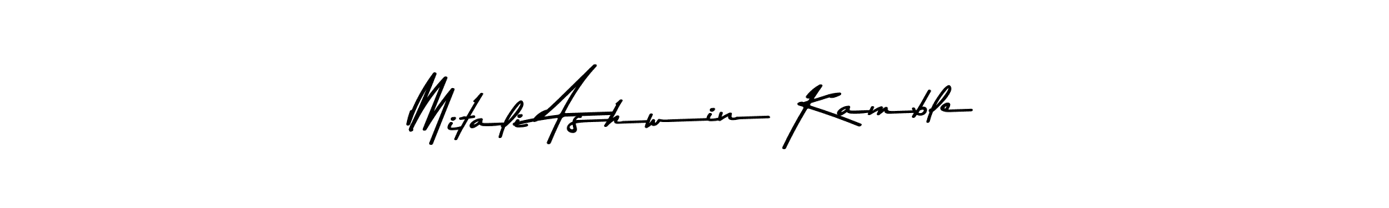 Mitali Ashwin Kamble stylish signature style. Best Handwritten Sign (Asem Kandis PERSONAL USE) for my name. Handwritten Signature Collection Ideas for my name Mitali Ashwin Kamble. Mitali Ashwin Kamble signature style 9 images and pictures png