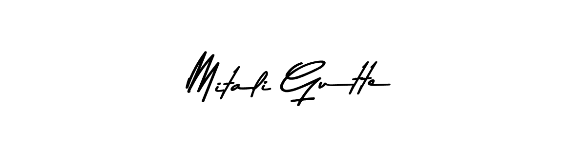 Mitali Gutte stylish signature style. Best Handwritten Sign (Asem Kandis PERSONAL USE) for my name. Handwritten Signature Collection Ideas for my name Mitali Gutte. Mitali Gutte signature style 9 images and pictures png