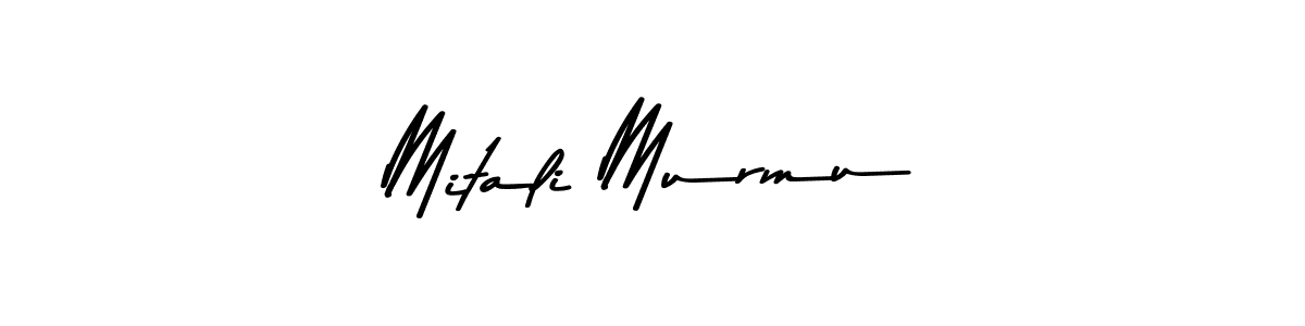 How to make Mitali Murmu name signature. Use Asem Kandis PERSONAL USE style for creating short signs online. This is the latest handwritten sign. Mitali Murmu signature style 9 images and pictures png