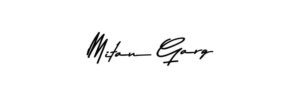 Design your own signature with our free online signature maker. With this signature software, you can create a handwritten (Asem Kandis PERSONAL USE) signature for name Mitan Garg. Mitan Garg signature style 9 images and pictures png