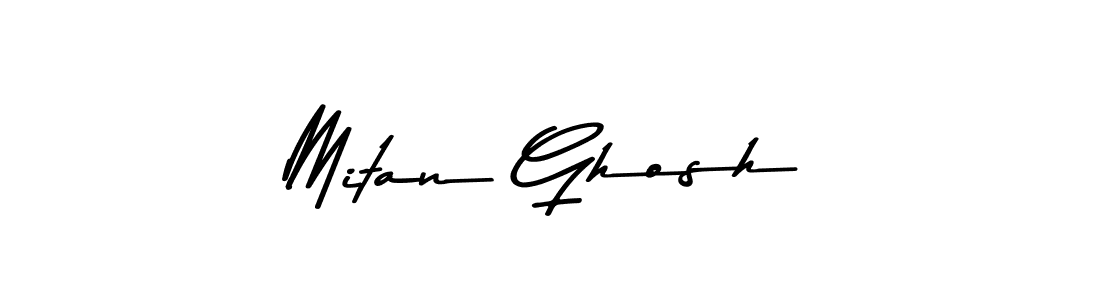 How to make Mitan Ghosh signature? Asem Kandis PERSONAL USE is a professional autograph style. Create handwritten signature for Mitan Ghosh name. Mitan Ghosh signature style 9 images and pictures png