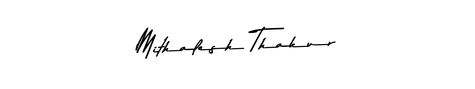 Create a beautiful signature design for name Mithalesh Thakur. With this signature (Asem Kandis PERSONAL USE) fonts, you can make a handwritten signature for free. Mithalesh Thakur signature style 9 images and pictures png