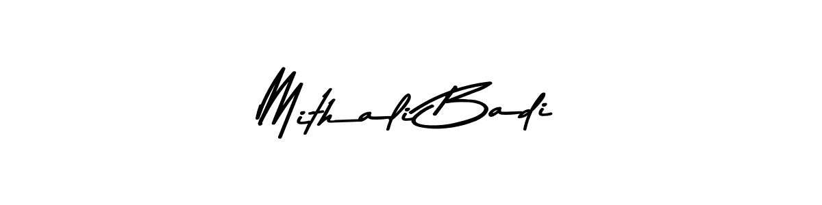 You should practise on your own different ways (Asem Kandis PERSONAL USE) to write your name (Mithali Badi) in signature. don't let someone else do it for you. Mithali Badi signature style 9 images and pictures png