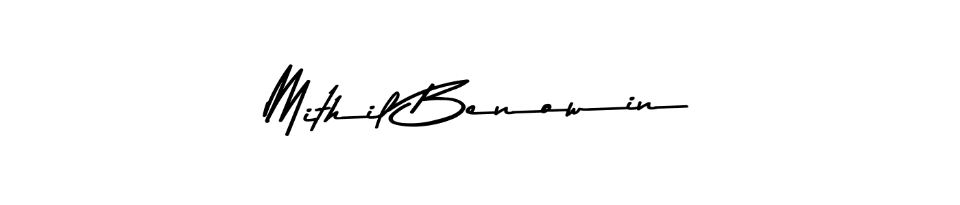 Similarly Asem Kandis PERSONAL USE is the best handwritten signature design. Signature creator online .You can use it as an online autograph creator for name Mithil Benowin. Mithil Benowin signature style 9 images and pictures png
