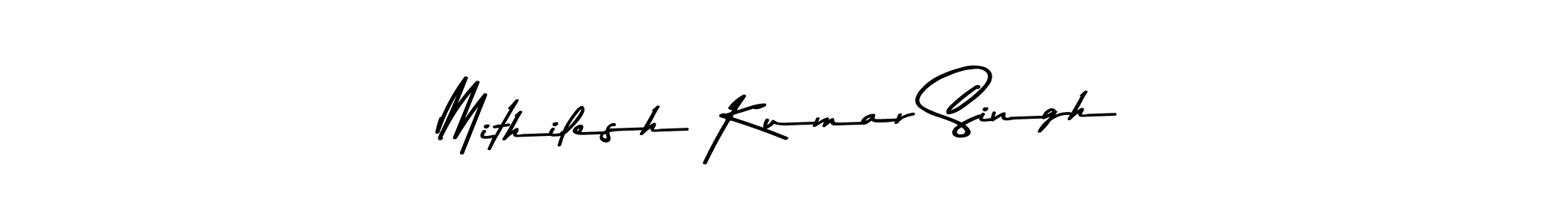 Use a signature maker to create a handwritten signature online. With this signature software, you can design (Asem Kandis PERSONAL USE) your own signature for name Mithilesh Kumar Singh. Mithilesh Kumar Singh signature style 9 images and pictures png