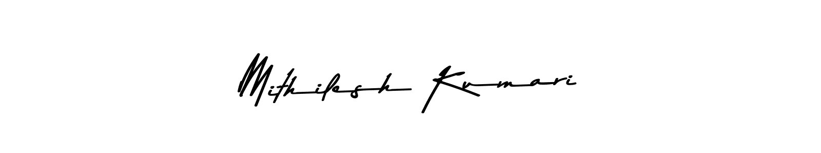 This is the best signature style for the Mithilesh Kumari name. Also you like these signature font (Asem Kandis PERSONAL USE). Mix name signature. Mithilesh Kumari signature style 9 images and pictures png