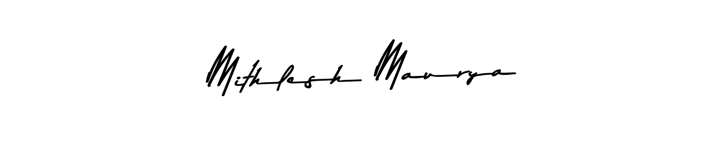 Mithlesh Maurya stylish signature style. Best Handwritten Sign (Asem Kandis PERSONAL USE) for my name. Handwritten Signature Collection Ideas for my name Mithlesh Maurya. Mithlesh Maurya signature style 9 images and pictures png