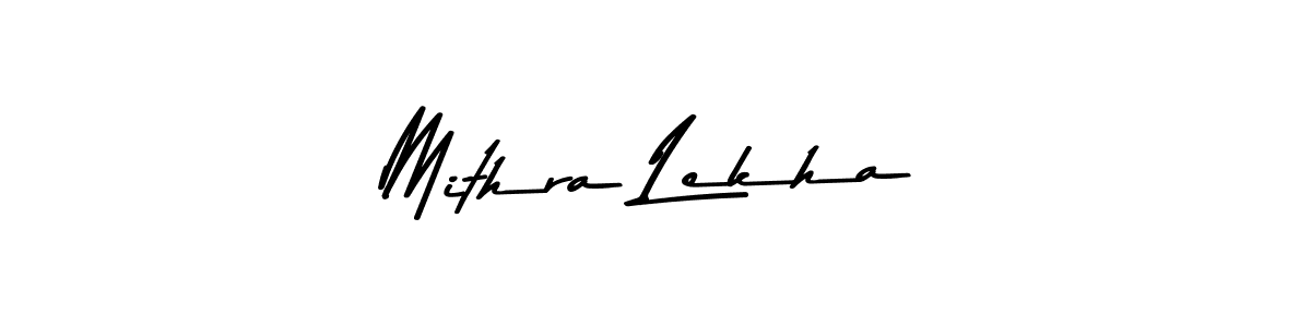 Design your own signature with our free online signature maker. With this signature software, you can create a handwritten (Asem Kandis PERSONAL USE) signature for name Mithra Lekha. Mithra Lekha signature style 9 images and pictures png