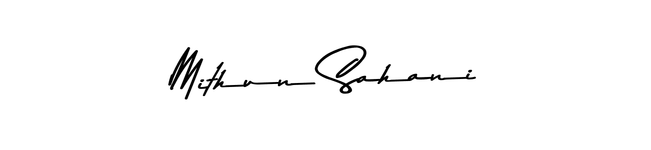 Also You can easily find your signature by using the search form. We will create Mithun Sahani name handwritten signature images for you free of cost using Asem Kandis PERSONAL USE sign style. Mithun Sahani signature style 9 images and pictures png