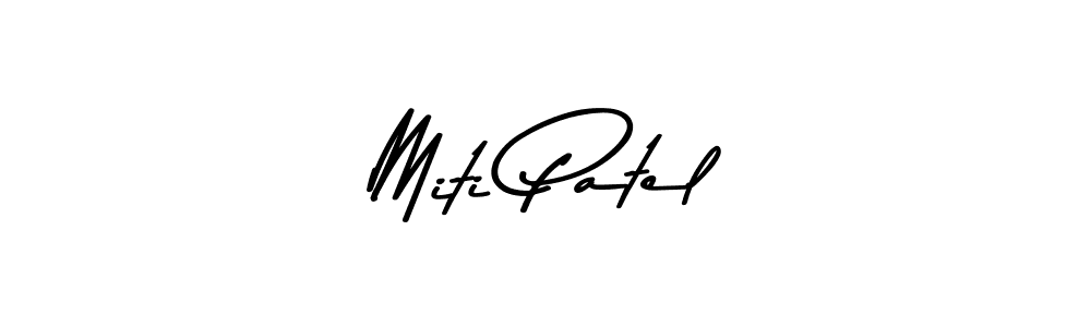 Similarly Asem Kandis PERSONAL USE is the best handwritten signature design. Signature creator online .You can use it as an online autograph creator for name Miti Patel. Miti Patel signature style 9 images and pictures png