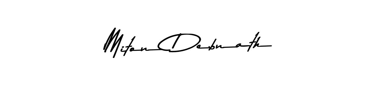 The best way (Asem Kandis PERSONAL USE) to make a short signature is to pick only two or three words in your name. The name Miton Debnath include a total of six letters. For converting this name. Miton Debnath signature style 9 images and pictures png
