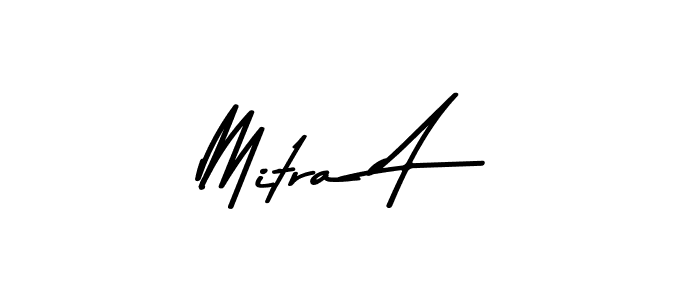 The best way (Asem Kandis PERSONAL USE) to make a short signature is to pick only two or three words in your name. The name Mitra A include a total of six letters. For converting this name. Mitra A signature style 9 images and pictures png