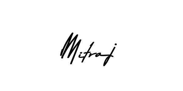 How to make Mitraj name signature. Use Asem Kandis PERSONAL USE style for creating short signs online. This is the latest handwritten sign. Mitraj signature style 9 images and pictures png