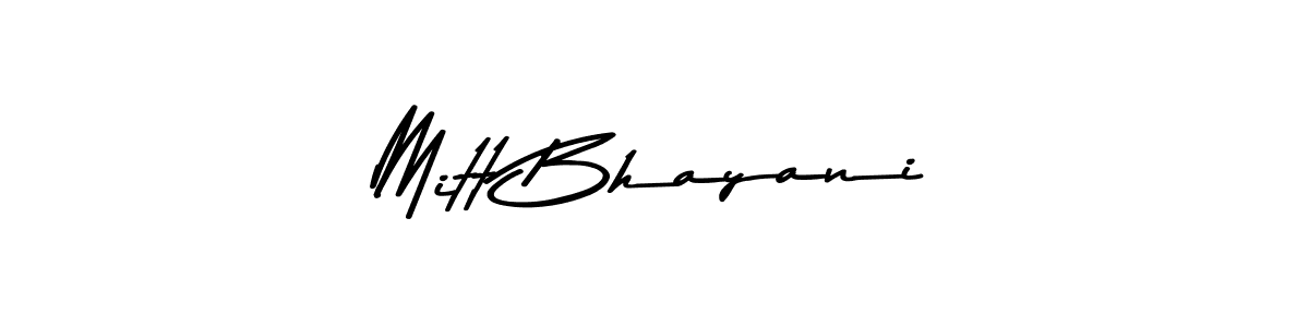 Similarly Asem Kandis PERSONAL USE is the best handwritten signature design. Signature creator online .You can use it as an online autograph creator for name Mitt Bhayani. Mitt Bhayani signature style 9 images and pictures png