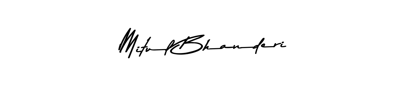 How to make Mitul Bhanderi signature? Asem Kandis PERSONAL USE is a professional autograph style. Create handwritten signature for Mitul Bhanderi name. Mitul Bhanderi signature style 9 images and pictures png