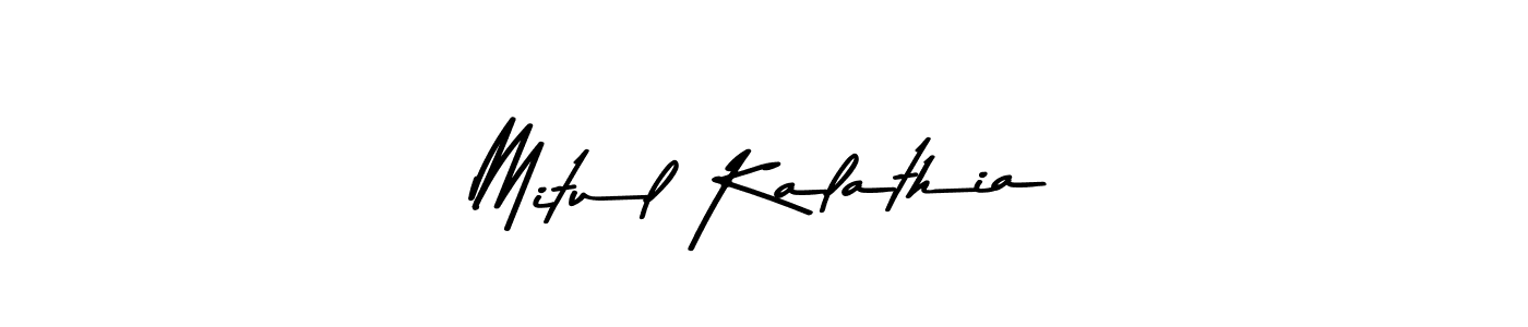 Asem Kandis PERSONAL USE is a professional signature style that is perfect for those who want to add a touch of class to their signature. It is also a great choice for those who want to make their signature more unique. Get Mitul Kalathia name to fancy signature for free. Mitul Kalathia signature style 9 images and pictures png