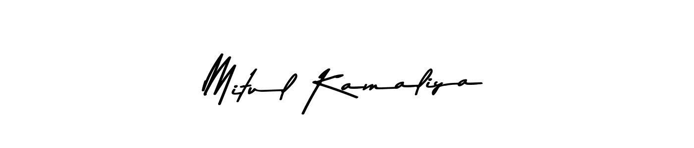 Similarly Asem Kandis PERSONAL USE is the best handwritten signature design. Signature creator online .You can use it as an online autograph creator for name Mitul Kamaliya. Mitul Kamaliya signature style 9 images and pictures png