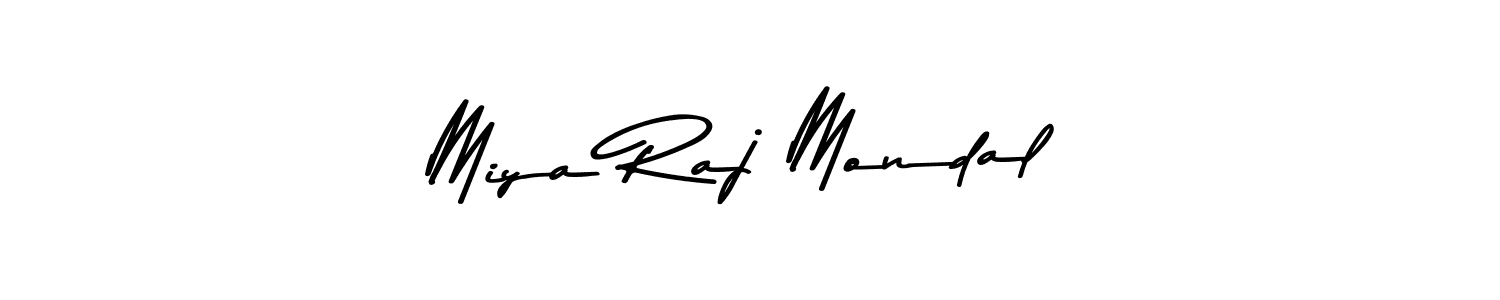 Create a beautiful signature design for name Miya Raj Mondal. With this signature (Asem Kandis PERSONAL USE) fonts, you can make a handwritten signature for free. Miya Raj Mondal signature style 9 images and pictures png