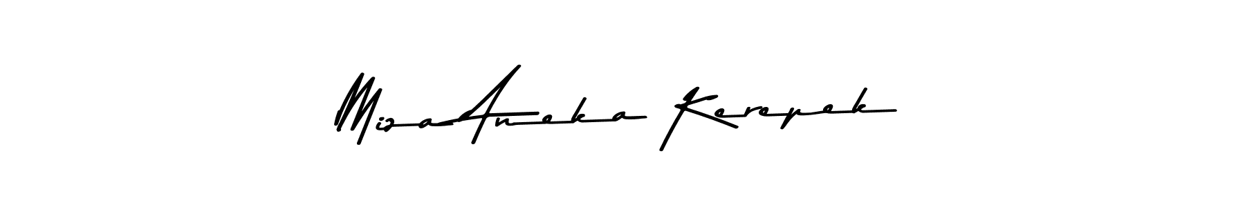 How to make Miza Aneka Kerepek name signature. Use Asem Kandis PERSONAL USE style for creating short signs online. This is the latest handwritten sign. Miza Aneka Kerepek signature style 9 images and pictures png