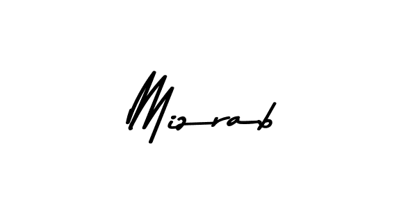 Make a beautiful signature design for name Mizrab. With this signature (Asem Kandis PERSONAL USE) style, you can create a handwritten signature for free. Mizrab signature style 9 images and pictures png