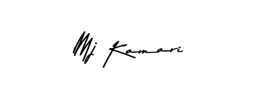 How to make Mj Kamari name signature. Use Asem Kandis PERSONAL USE style for creating short signs online. This is the latest handwritten sign. Mj Kamari signature style 9 images and pictures png