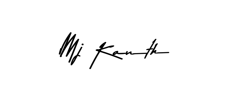 How to make Mj Kanth signature? Asem Kandis PERSONAL USE is a professional autograph style. Create handwritten signature for Mj Kanth name. Mj Kanth signature style 9 images and pictures png