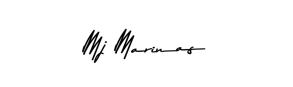Make a beautiful signature design for name Mj Marinas. With this signature (Asem Kandis PERSONAL USE) style, you can create a handwritten signature for free. Mj Marinas signature style 9 images and pictures png