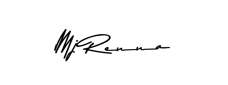 Mj Renna stylish signature style. Best Handwritten Sign (Asem Kandis PERSONAL USE) for my name. Handwritten Signature Collection Ideas for my name Mj Renna. Mj Renna signature style 9 images and pictures png