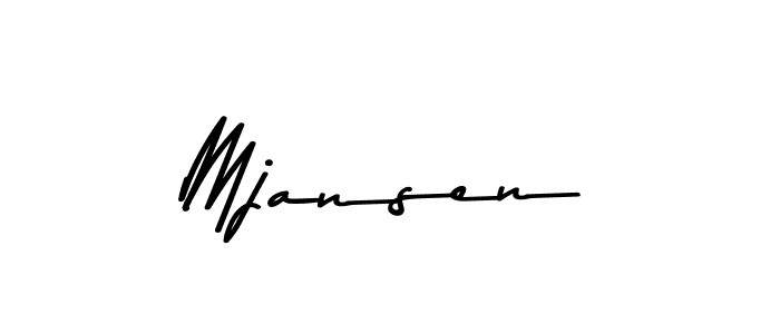 Mjansen stylish signature style. Best Handwritten Sign (Asem Kandis PERSONAL USE) for my name. Handwritten Signature Collection Ideas for my name Mjansen. Mjansen signature style 9 images and pictures png