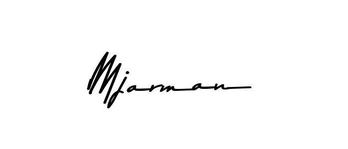 How to make Mjarman name signature. Use Asem Kandis PERSONAL USE style for creating short signs online. This is the latest handwritten sign. Mjarman signature style 9 images and pictures png