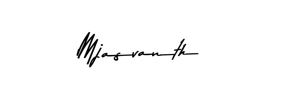 Make a beautiful signature design for name Mjasvanth. With this signature (Asem Kandis PERSONAL USE) style, you can create a handwritten signature for free. Mjasvanth signature style 9 images and pictures png