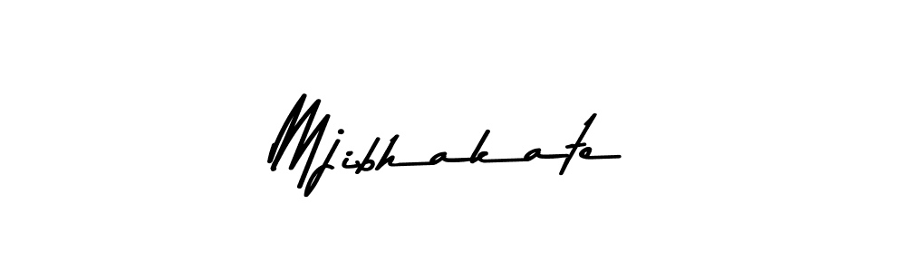 Make a beautiful signature design for name Mjibhakate. With this signature (Asem Kandis PERSONAL USE) style, you can create a handwritten signature for free. Mjibhakate signature style 9 images and pictures png