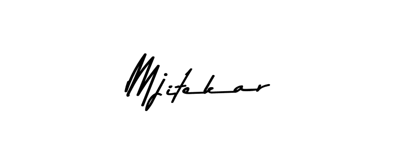 Make a beautiful signature design for name Mjitekar. With this signature (Asem Kandis PERSONAL USE) style, you can create a handwritten signature for free. Mjitekar signature style 9 images and pictures png