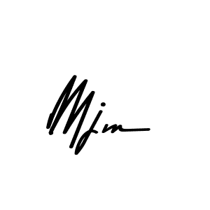 Make a beautiful signature design for name Mjm. With this signature (Asem Kandis PERSONAL USE) style, you can create a handwritten signature for free. Mjm signature style 9 images and pictures png