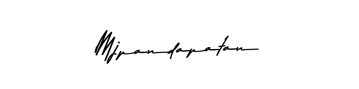 Use a signature maker to create a handwritten signature online. With this signature software, you can design (Asem Kandis PERSONAL USE) your own signature for name Mjpandapatan. Mjpandapatan signature style 9 images and pictures png