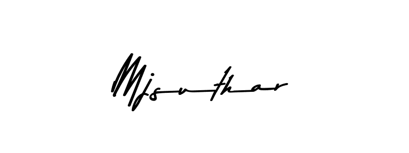 Also we have Mjsuthar name is the best signature style. Create professional handwritten signature collection using Asem Kandis PERSONAL USE autograph style. Mjsuthar signature style 9 images and pictures png