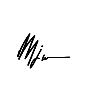 Design your own signature with our free online signature maker. With this signature software, you can create a handwritten (Asem Kandis PERSONAL USE) signature for name Mjw. Mjw signature style 9 images and pictures png