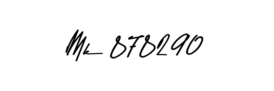 Also You can easily find your signature by using the search form. We will create Mk 878290 name handwritten signature images for you free of cost using Asem Kandis PERSONAL USE sign style. Mk 878290 signature style 9 images and pictures png