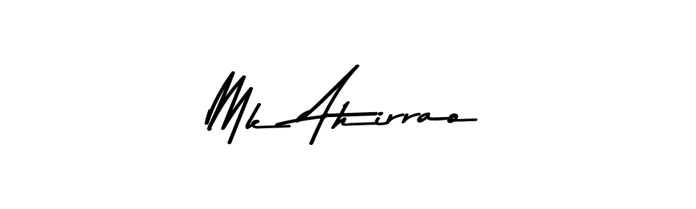 Create a beautiful signature design for name Mk Ahirrao. With this signature (Asem Kandis PERSONAL USE) fonts, you can make a handwritten signature for free. Mk Ahirrao signature style 9 images and pictures png