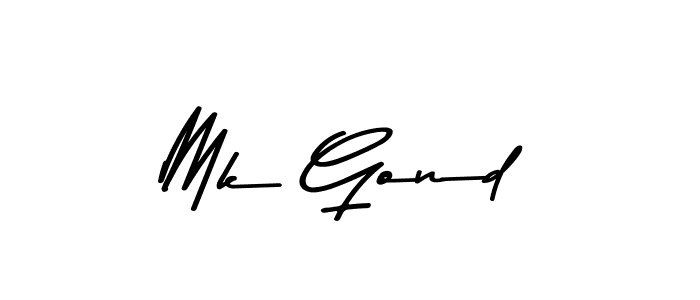 Make a beautiful signature design for name Mk Gond. With this signature (Asem Kandis PERSONAL USE) style, you can create a handwritten signature for free. Mk Gond signature style 9 images and pictures png