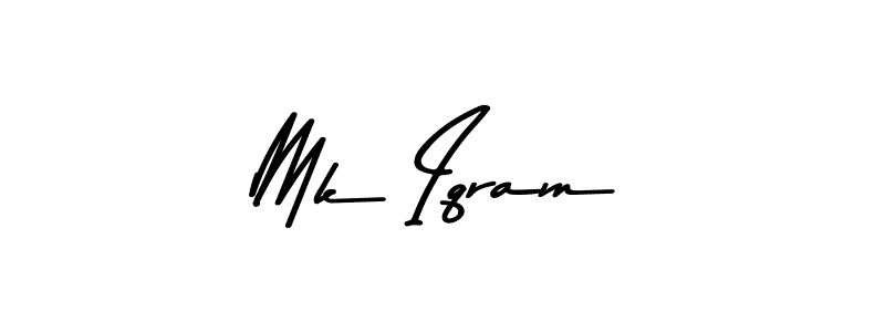 if you are searching for the best signature style for your name Mk Iqram. so please give up your signature search. here we have designed multiple signature styles  using Asem Kandis PERSONAL USE. Mk Iqram signature style 9 images and pictures png