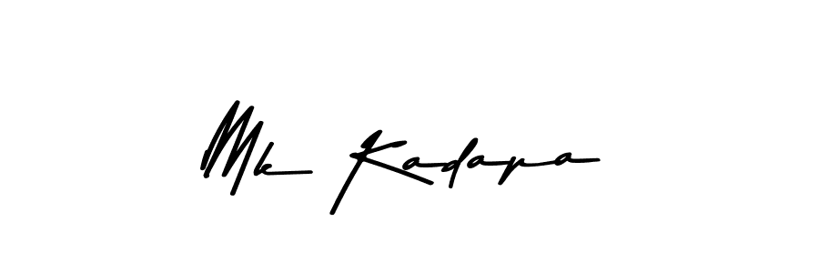 Design your own signature with our free online signature maker. With this signature software, you can create a handwritten (Asem Kandis PERSONAL USE) signature for name Mk Kadapa. Mk Kadapa signature style 9 images and pictures png