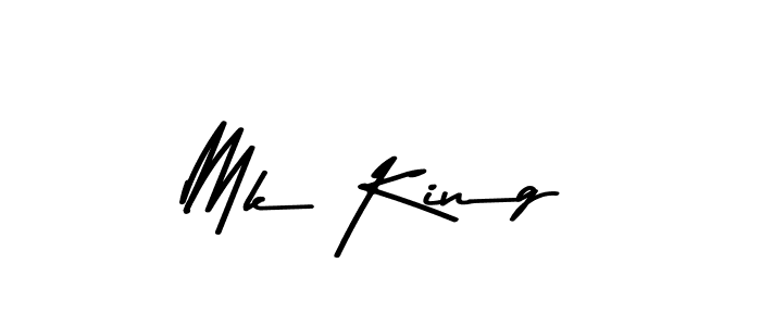 Design your own signature with our free online signature maker. With this signature software, you can create a handwritten (Asem Kandis PERSONAL USE) signature for name Mk King. Mk King signature style 9 images and pictures png