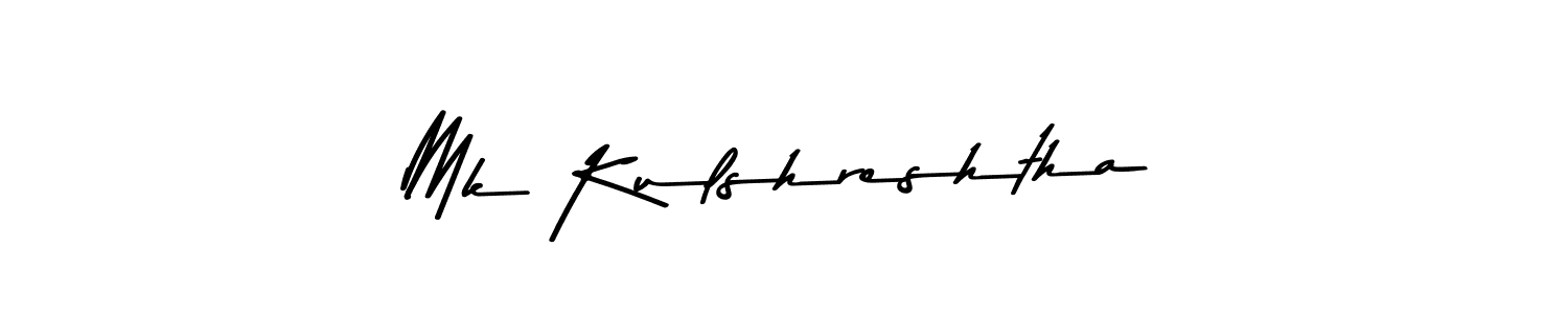 This is the best signature style for the Mk Kulshreshtha name. Also you like these signature font (Asem Kandis PERSONAL USE). Mix name signature. Mk Kulshreshtha signature style 9 images and pictures png