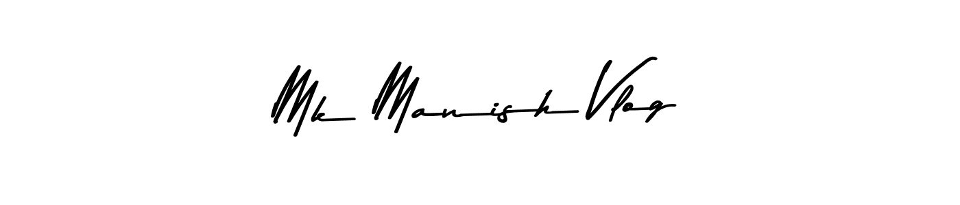 Mk Manish Vlog stylish signature style. Best Handwritten Sign (Asem Kandis PERSONAL USE) for my name. Handwritten Signature Collection Ideas for my name Mk Manish Vlog. Mk Manish Vlog signature style 9 images and pictures png