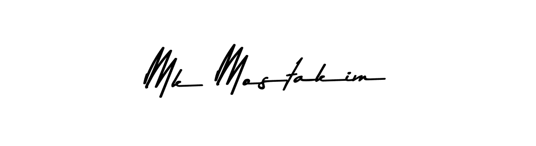 Use a signature maker to create a handwritten signature online. With this signature software, you can design (Asem Kandis PERSONAL USE) your own signature for name Mk Mostakim. Mk Mostakim signature style 9 images and pictures png
