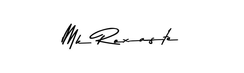 Also You can easily find your signature by using the search form. We will create Mk Roxaste name handwritten signature images for you free of cost using Asem Kandis PERSONAL USE sign style. Mk Roxaste signature style 9 images and pictures png