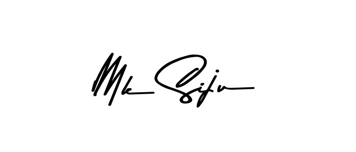 Use a signature maker to create a handwritten signature online. With this signature software, you can design (Asem Kandis PERSONAL USE) your own signature for name Mk Siju. Mk Siju signature style 9 images and pictures png