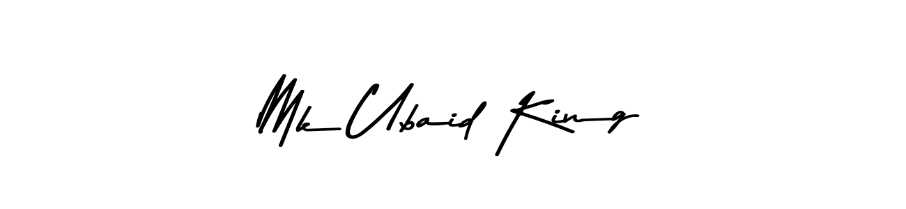 How to make Mk Ubaid King signature? Asem Kandis PERSONAL USE is a professional autograph style. Create handwritten signature for Mk Ubaid King name. Mk Ubaid King signature style 9 images and pictures png