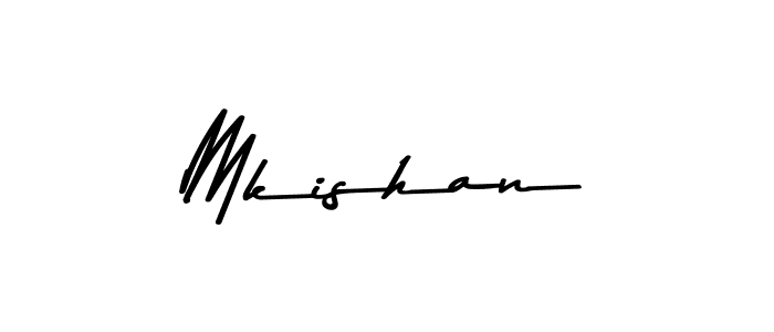 How to make Mkishan signature? Asem Kandis PERSONAL USE is a professional autograph style. Create handwritten signature for Mkishan name. Mkishan signature style 9 images and pictures png